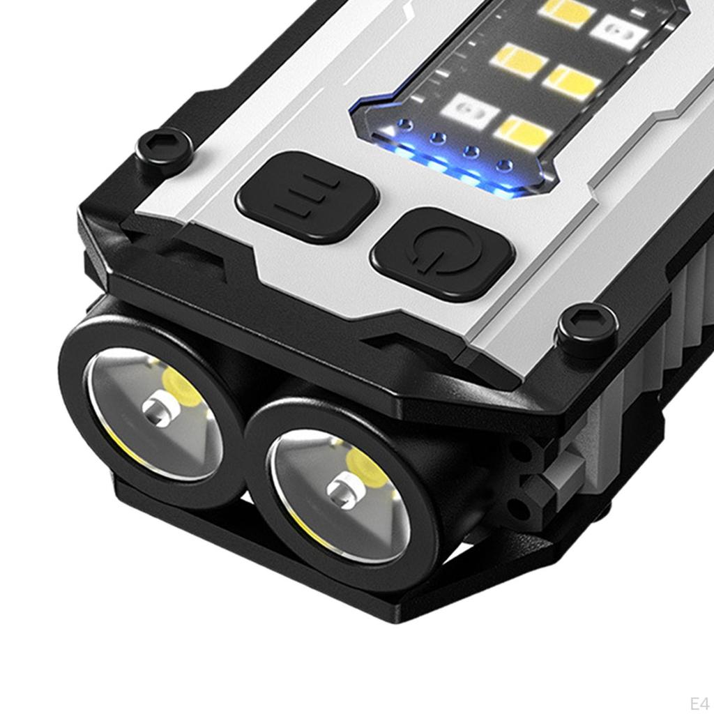 Keychain Flashlight Lightweight 8 Modes Waterproof Pocket Lights Work Light
