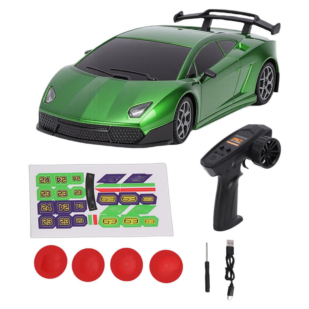 1 43 Scale RC Drift Car 4WD Remote Control Racing Car with 3 Gear Adjustable Speed Gyro for Adults