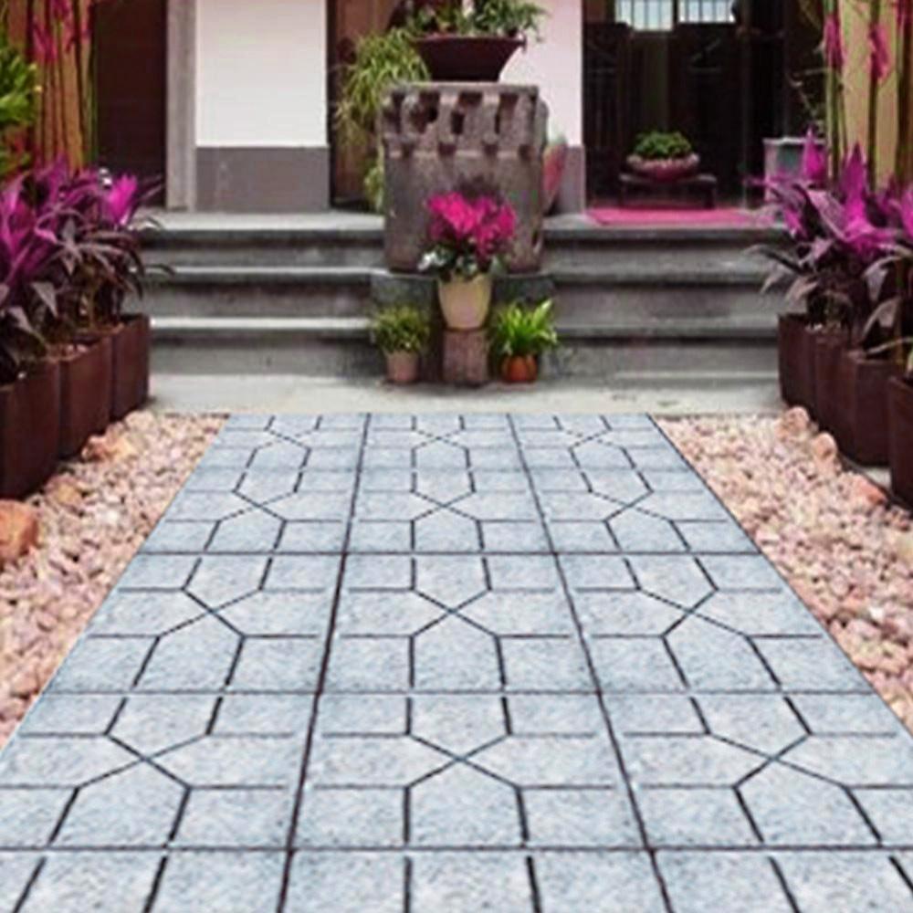 Garden Path Maker Mold DIY Garden Mold Manually Paving Cement Brick Stone Road Concrete Mould Reusable Paving Sidewalk Mold Tool