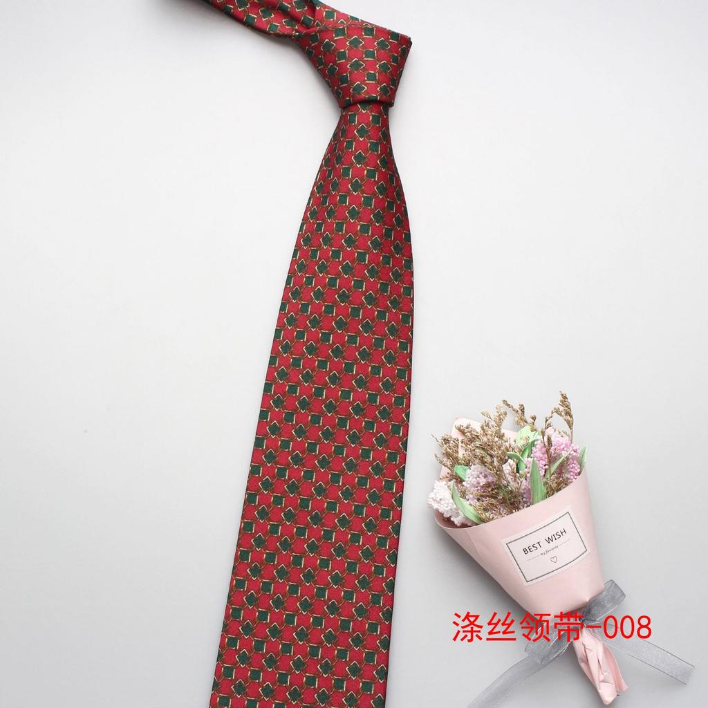 9Cm Men'S Tie, Polyester Silk Exquisite Printed Tie, Business Casual Suit Tie