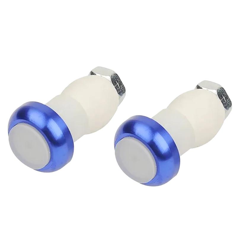 1 Pair Safety Cycling Bike Turn Signal Handle Bar End Plug LED Red Light Lamp Magnetic Handle Light Night Riding Warning Light
