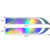 Stickers Laser Reflective Stripes Vinyl Decals Decor For Car Hood Side Body 2pcs