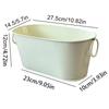 Rustic Iron Flower Pot Vintage Plant Pot Practical Metal  Planter  Windowsill