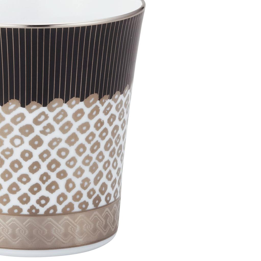 Noritake Tumbler 350cc Atehaka Collection Crest Black Fine Porcelain (Premium White) T2181/1687-2