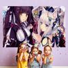 Anime Girl Cat Ear Maid Kawaii Banner Background Super Scene Decoration Banner Backdrop baby shower