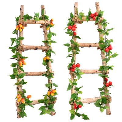 1PC Gemüse Obst String Reben Hängen Ornamente 12 Früchte Fotografie Prop Künstliche Pflanze