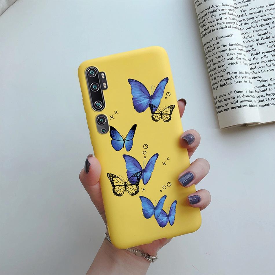 Love Heart Sunflower Case for Xiaomi Mi Note 10 Pro Case Bumper Silicone Back Cover for Xiomi Xiaomi Mi Note 10 Note10 Pro Case