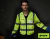 Reflexväst med lång ärm för byggarbete, vägarbete och fiske