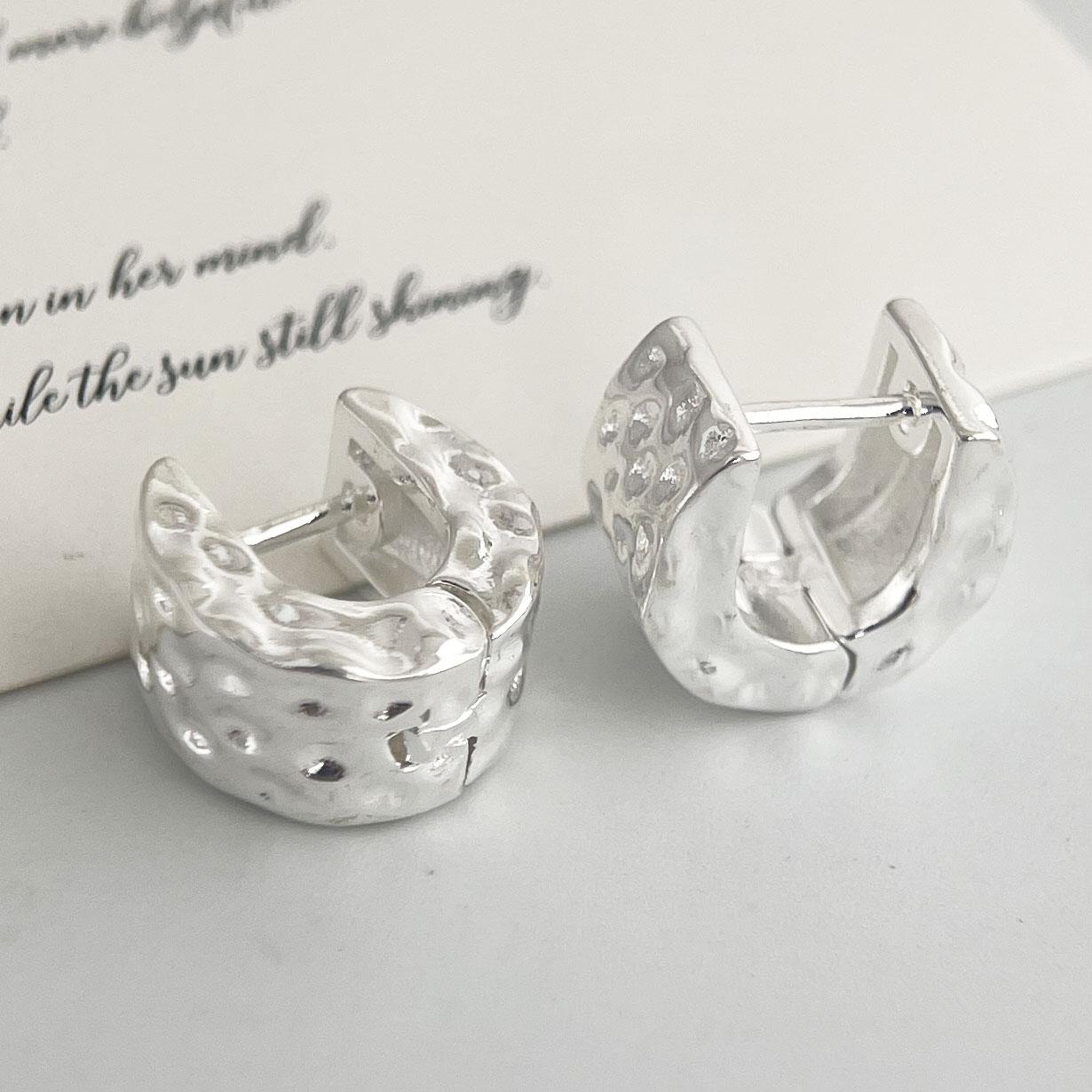 

925 Sterling Silver Earrings For Women Trendy Round Square Earring Jewelry Prevent Allergy Party Accessories Gift