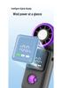 Compact Foldable USB Rechargeable Fan with High-Speed Turbine & Digital Display