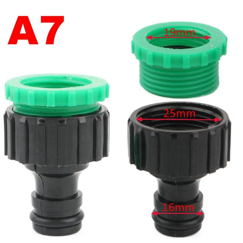 2 Stück Kunststoff 1/2 3/4 1 Zoll Außen-/Innengewinde Gartenbewässerung Schnellkupplung Wasserhahn Wasserhahnanschluss Adapter