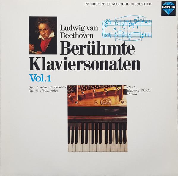LP Record LUDWIG VAN BEETHOVEN , PAUL BADURA- - Berühmte Klaviersonaten Vol. 1 INT120941 Saphir 1983 Germany Classical Used