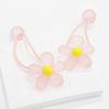 Women's Spring Soft Color Flower Drop Elastic Set