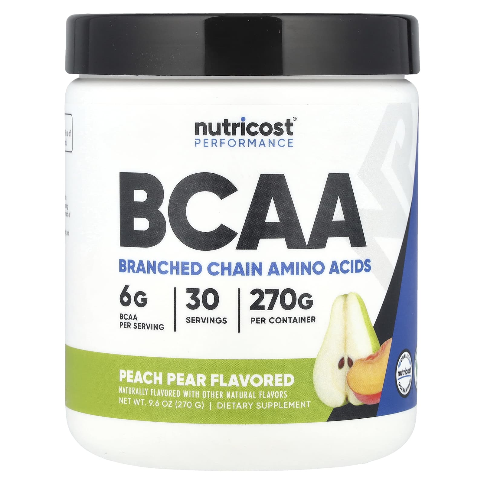 

Nutricost, Athletic Performance, BCAA, Peach, Pear, 9.6 oz (270 g)