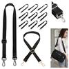 Fashion Black Nylon Shoulder Bag Strap Adjustable Replacement Detachable Belt for Women Men Messenger Bags Handle Handbag Belt