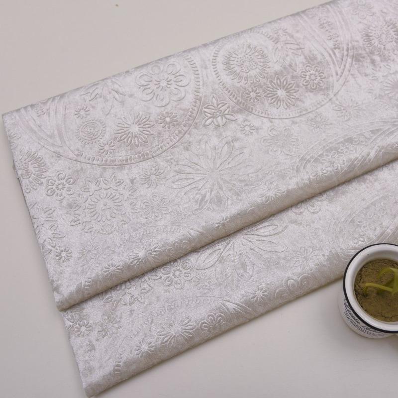 High Quality 3D Embossed Velvet Upholstery Fabric Solid Color for DIY Sewing Sofa Cover Throw Pillow Home Decoration Accessories