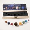Solar System Natural Crystal Gemstones Set 9 Planets Sphere Ball Stone Galaxy Model Ornaments Gift Home Office Decor