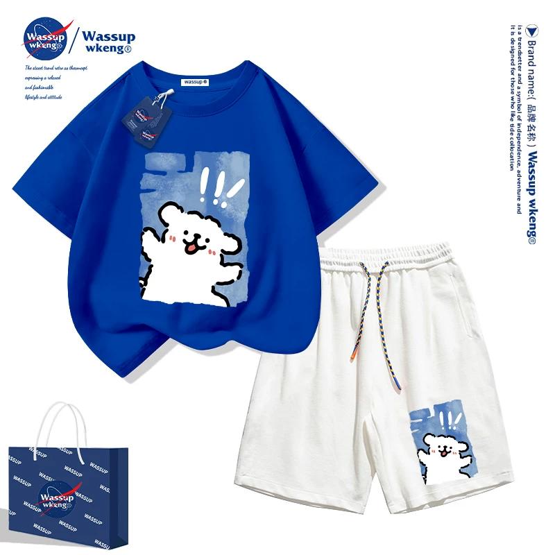 

Puppy Boys Summer Dress Set 2026 New Summer Short Sleeved T-shirt Children s Sportswear 100