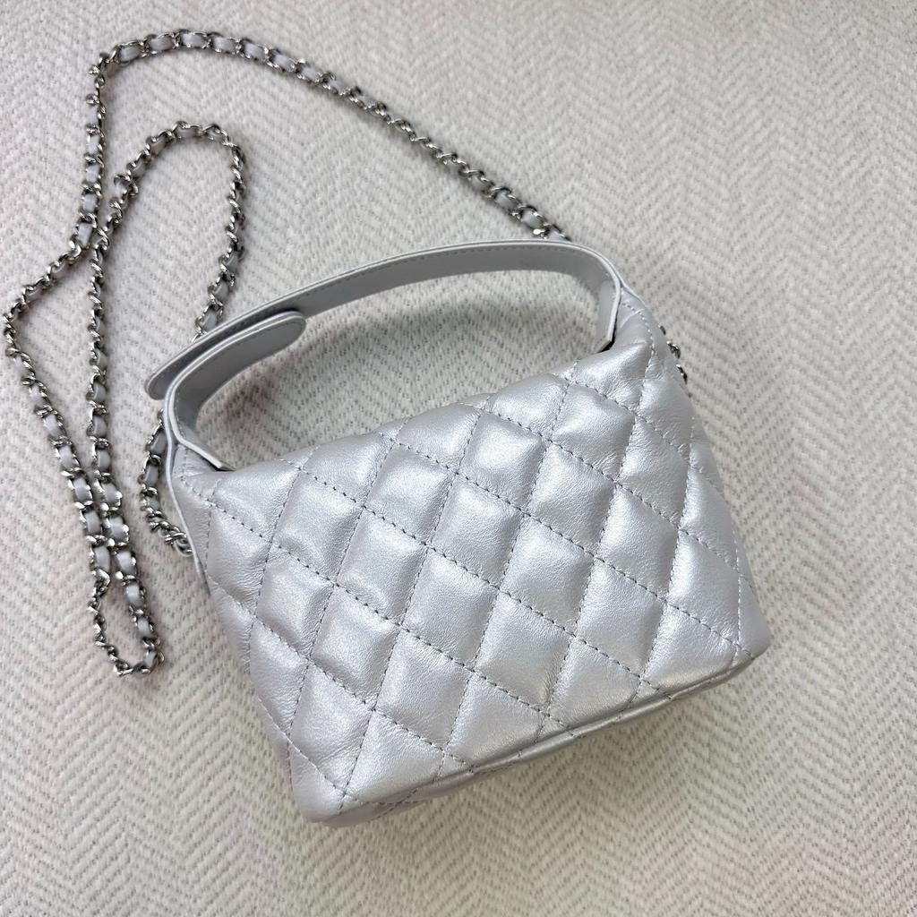 2025 Νέα Τσάντα Γεύματος από Δέρμα Μοσχαριού Ανώτερης Στρώσης, Μικρή, Άρωμα Στυλ, Πλέγμα, Αλυσίδα, Μόδα, Ευέλικτη, Φοριέται στον Έναν Ώμο, Χιαστί, Τσάντα Γυναικεία