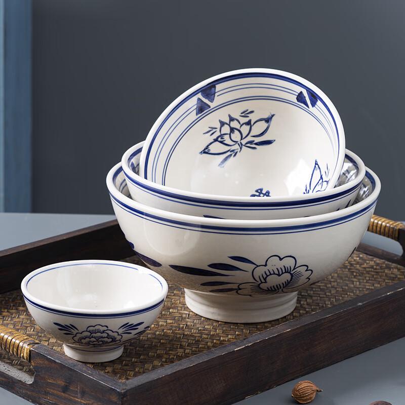 Tian Yanjing Chinese Ceramic Noodle & Soup Bowl