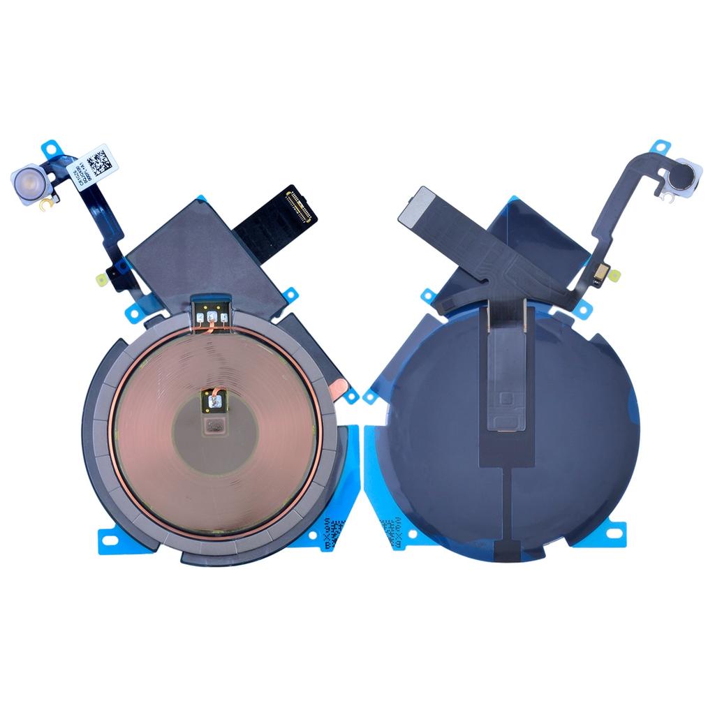 For iPhone 15 Pro Camera Flash Flex Cable+Wireless Charging Port Cable (Without Logo)