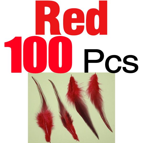 MNFT 100pcs Dyed Nature Pheasant Saddle Feather Hair Fly Tying Hackle Material Ginger Blue Cream White Rose Red Multiple Colors