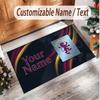 Personalized Crystal Velvet Carpet Aston Villa Pattern Non Slip Floor Rug
