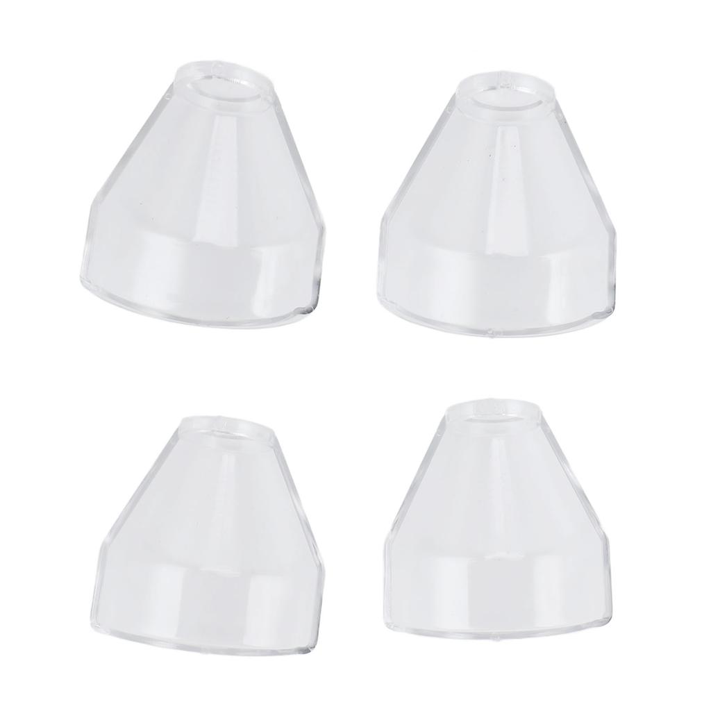 4Pcs Rotary Tool Shield Attachment ABS Transparent Dustproof Electric Grinder Drill Cover 18mm