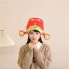 Chinese God Of Wealth Hat With Soft Padding Breathable New Year Party Hat For Family Gatherings And Festival Decoration
