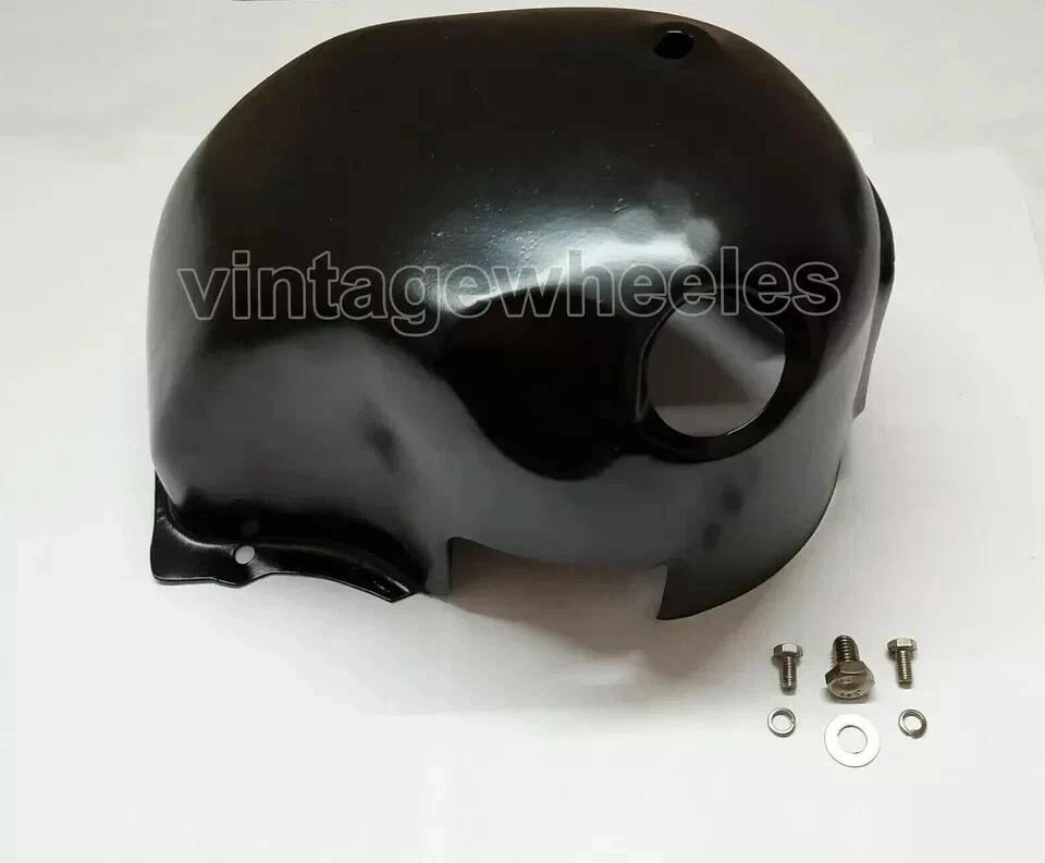 Lambretta GP-LI-SX-TV Black Cylinder Head Cowl & Stainless Steel Fixings Kit
