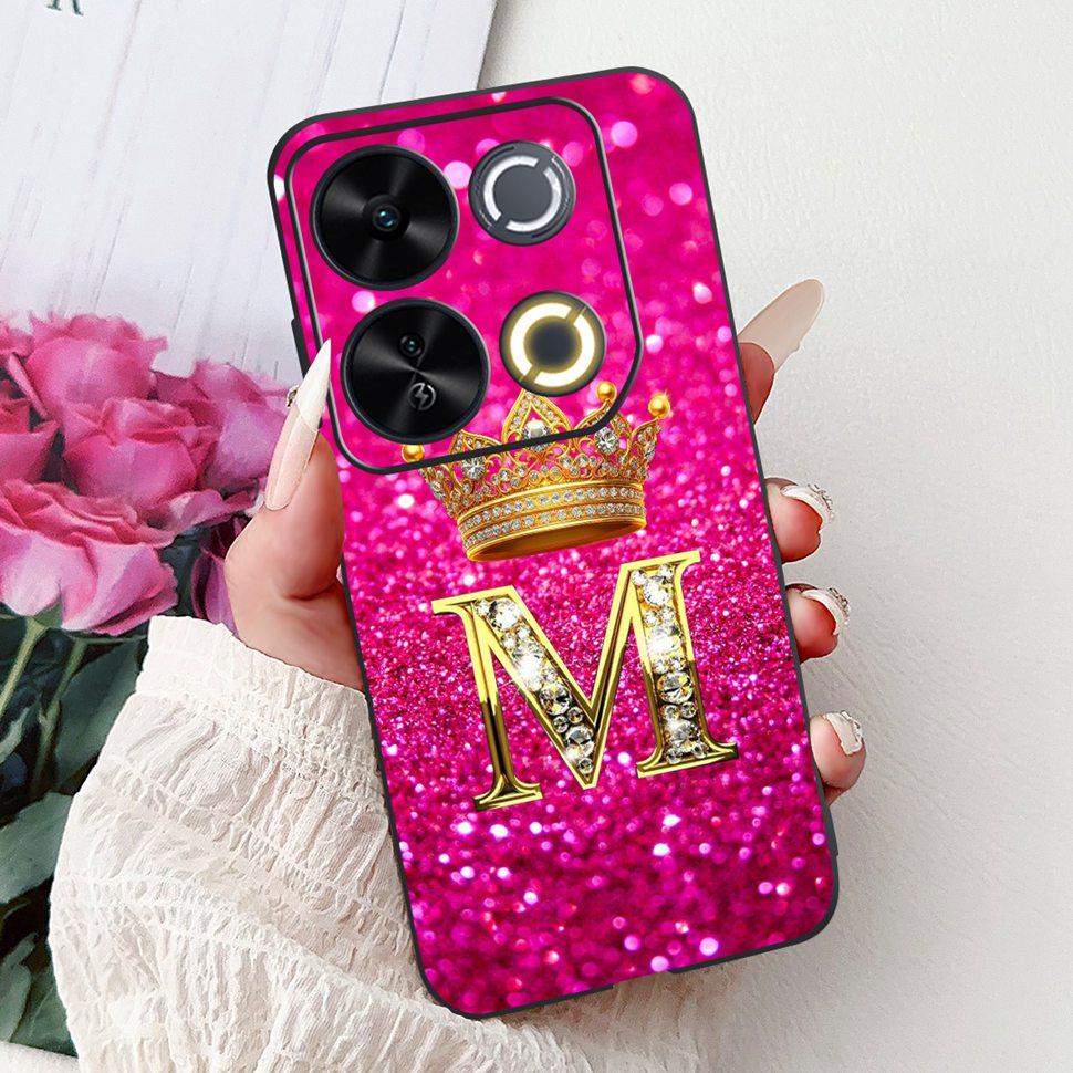 For ITEL P65 Case Cute Letters Silicon Soft TPU Back Cover For ITEL P 65 P65 4G Phone Case ITELP65 2024 ShockProof Coque Fundas