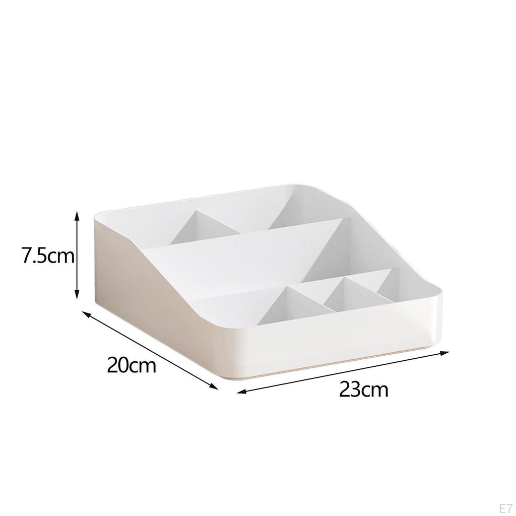 Cosmetic Desktop Organizer, Large Capacity Storage Display Box Portable Bathroom Organizer