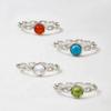 47Bag 925 Silver Birthstone Rings, 12 Types, Clair (B Type)