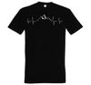 Youth Designz Heartbeat Mountain Mens Printed T-Shirt Funny Mountain Hiking