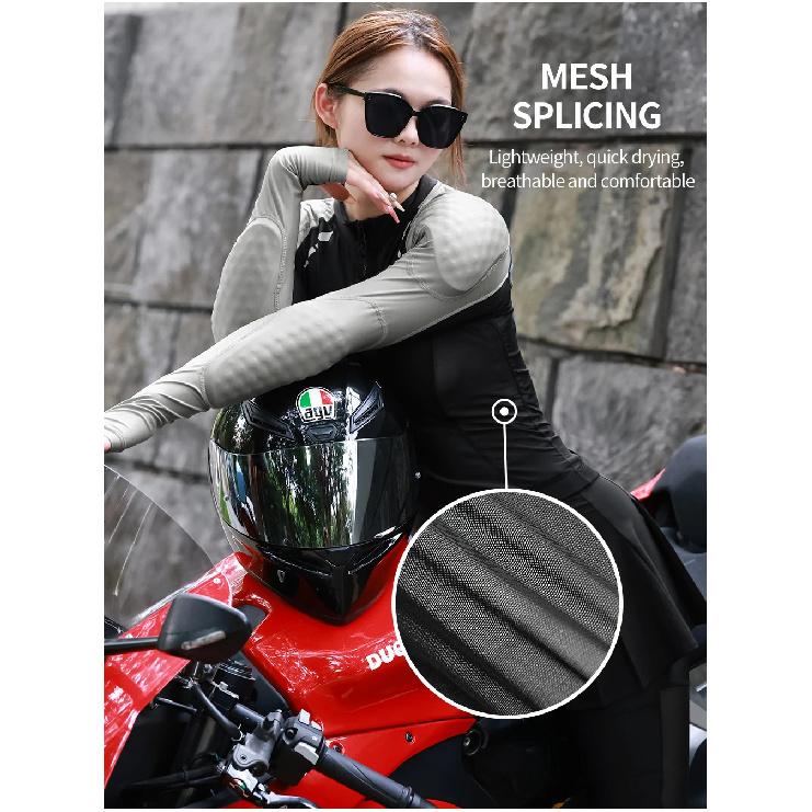 WOSAWE Women Motorcycle Jacket Body Armor CE Certified Summer Downhill Motocross Riding Clothing Protection Racing Reflective