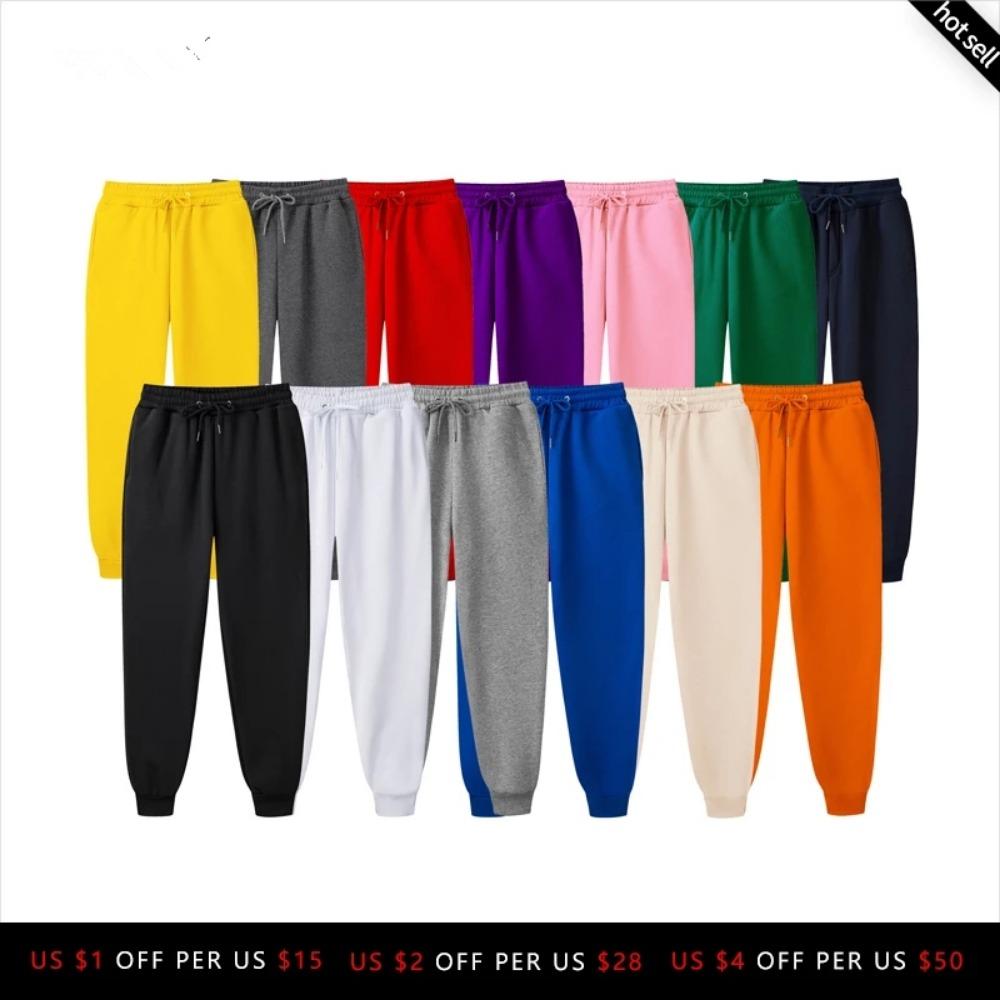 Men Joggers Male Trousers Casual Pants Sweatpants Jogger GYMS Fitness Solid Color Women Pants Pocket Long