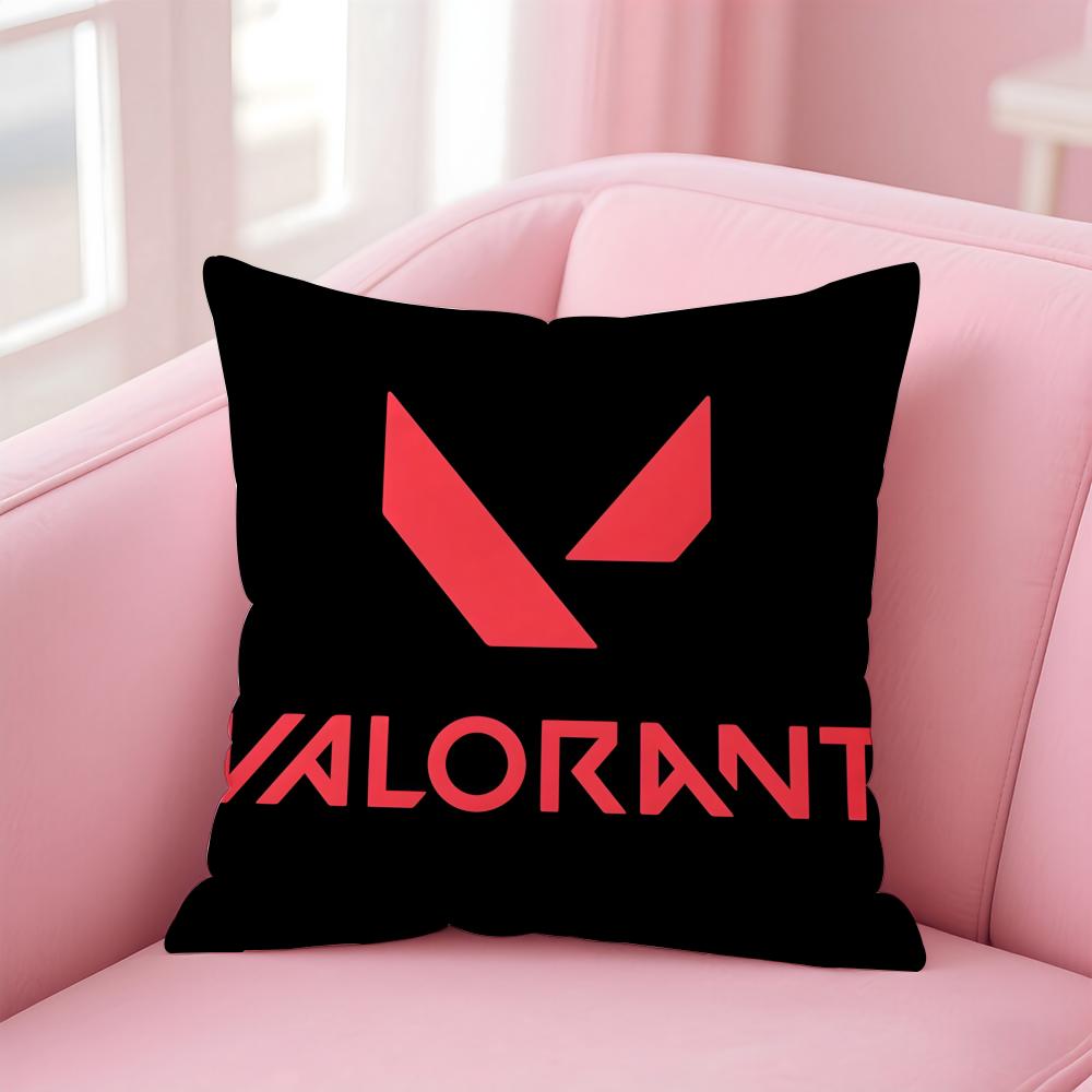 game tactical VVALORANT Cushion Cover Pillow Case Soft Friendly Fabric  Concealed Zipper
