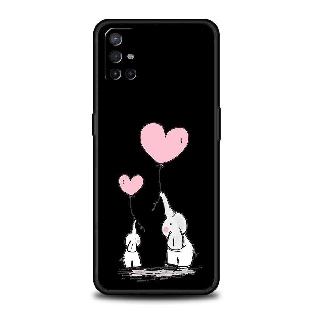 Couple Style Cartoon Phone Case For OnePlus 12 11 10 9 8 7 7T Pro 12R 10R 9RT 9R 8T Nord N100 N200 N10 2T CE 2 5G Black Cover