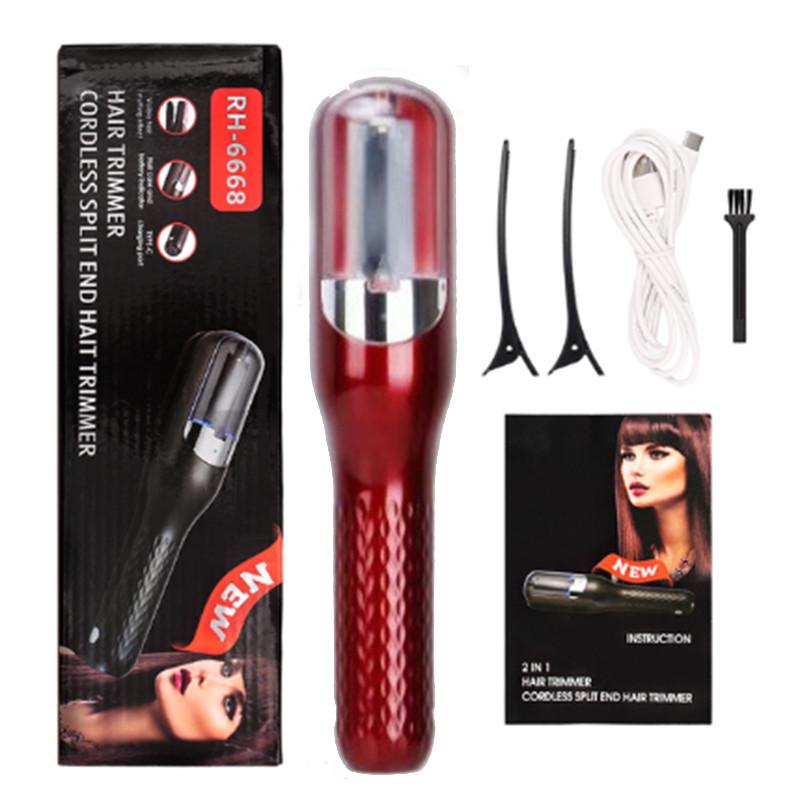

Automatic Hair Clipper Portable Home Use Trimmer Multifunctional Hair Shredder Hair Split Trimmer 【 Third Generation 】 Red