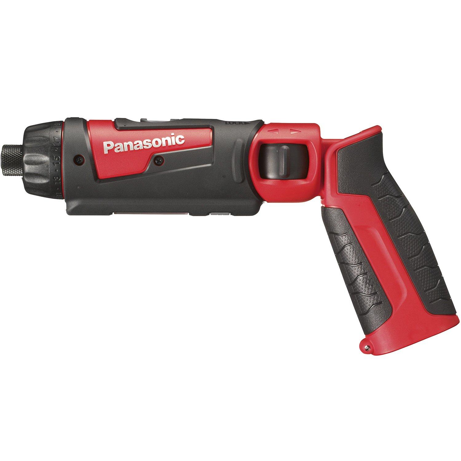 

Panasonic Rechargeable Stick Drill Main Unit Only and Case Sold Compact M5 Screwdriver with Wide LED for Handheld Red EZ7421X-R 7.2V Driver, (Battery