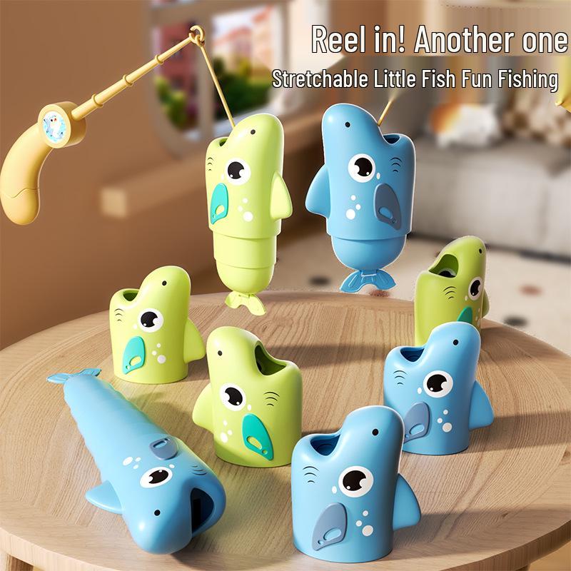 Fishing Master: Interactive Parent-Child Educational Game - Retractable Desktop Fishing Toy