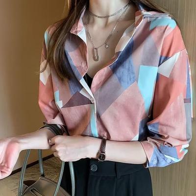 2025 Frühling/Sommer Damen Retro Hongkong Stil Langarmhemd - Lockeres und Figurbetontes Design