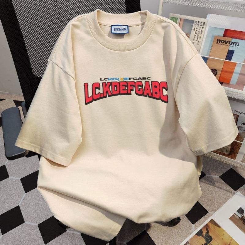 Damski Letni Nowy Styl Uniwersalny Luźny Casualowy Nadruk Jesienny Odkryte Ramię Krótki Rękaw Top