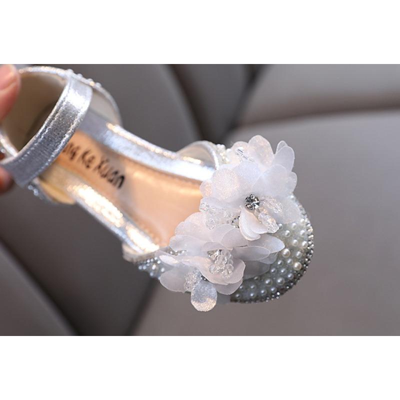 Spring-autumn new style ladylike baby girl girls' princess rhinestone flat shoes, leather shoes, dance performance shoes