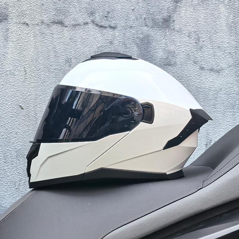 LVS motorcycle off-road helmet racing double lens flip open helmet DOT