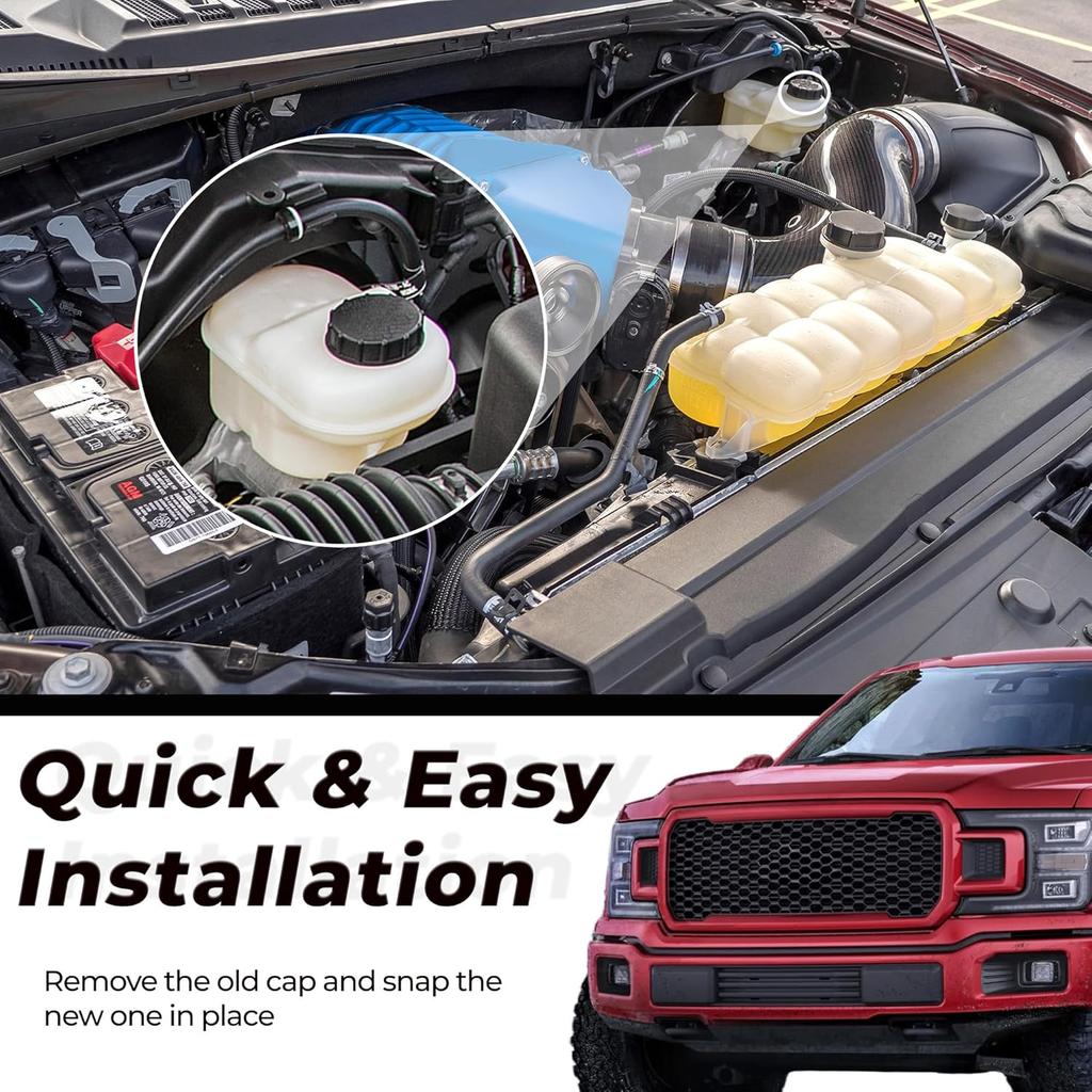 BRFC19 Filler Cap Replacement Compatible with Cars & Trucks - Twist-On Design - Black