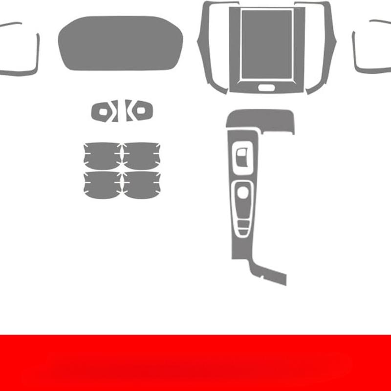 For Volvo S60 - Accessories Interior Thin Film Transparent TPU Protective Film Anti-Scratch Sticker