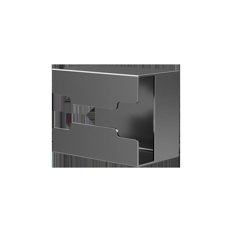Magnetische Aan de Muur te Bevestigen Keuken Tissuebox en Opbergrek: Zonder boren, Multifunctionele Keukenrolhouder.