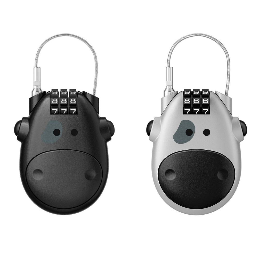 Motorcycle Cable Lock: Retractable Steel Wire - Bicycle, Helmet, Luggage, Travel and Mini Motorcycle Lock