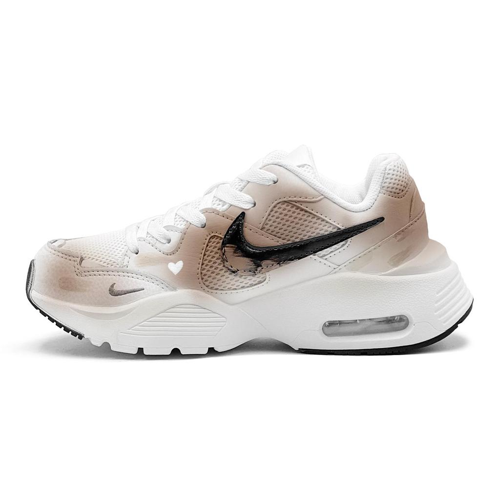 Nike Air Max Fusion Abrasion Resistant Low top Running Shoes Women's Brown White CJ1671-100(TeamS2-S-BOX)